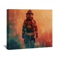 Red Barrel Studio " Firefighter " on Canvas