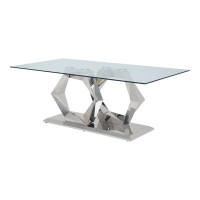 Orren Ellis Minas 78.6" Pedestal Dining Table