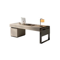 Recon Furniture 55.12"Grey Modern Desk