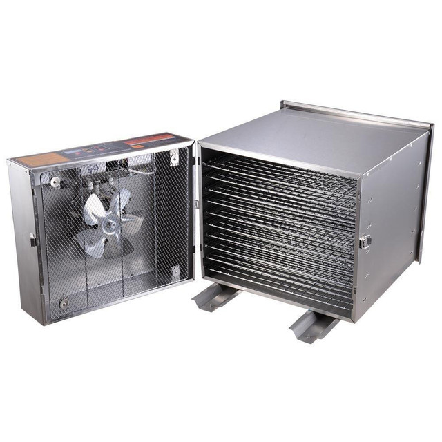 Commercial 10 Tray Stainless Steel Food Dehydrator Fruit Meat Jerky Dryer Blower - FREE SHIPPING in Other Business & Industrial - Image 2