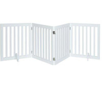Archie & Oscar™ Huxley Wood Free Standing Pet Gate with a Pair of Support Feet