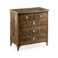 Jonathan Charles Fine Furniture Small Bleached Mahogany Chest Of Drawers With Bone Inlay