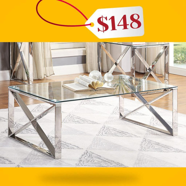 Lowest Price Glass Coffee Table Sale !! in Coffee Tables in City of Toronto - Image 2