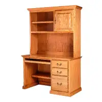 Loon Peak Armentrout 48'' Desk and Hutch Set