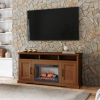 Lark Manor 65" TV Stand with Electric Fireplace for TVs up to 75", No Assembly Required