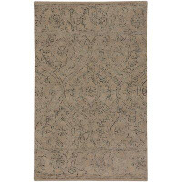 One Allium Way Oxley Hand-Tufted Wool Brown Area Rug