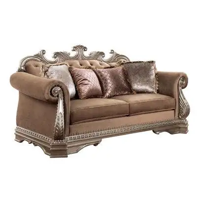 The Colten loveseat is exclusively designed and filled with romantic spirit. This beautiful velvet u...