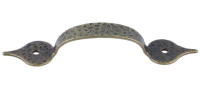 D. Lawless Hardware 3-1/4" Pull Antique Hammered Brass