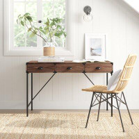 Laurel Foundry Modern Farmhouse Wycombe Wood Grain Desk with Drawers