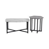 Wrought Studio Modern Contemporary Home Office Utility Coffee Cocktail Table Set Of 2
