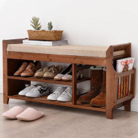 Millwood Pines Millwood Pines 39.4'' Shoe Storage Bench For Entryway, Shoe Bench With Drawer, Shoe Organizer With Storag