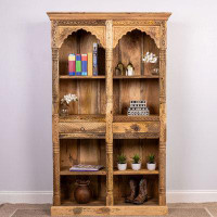 Sundara Furnishings Furniture & Home Decor Hand-crafted Solid Wood Eight Section Bookcase Display