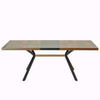 17 Stories Rectangular Stretch Dining Table