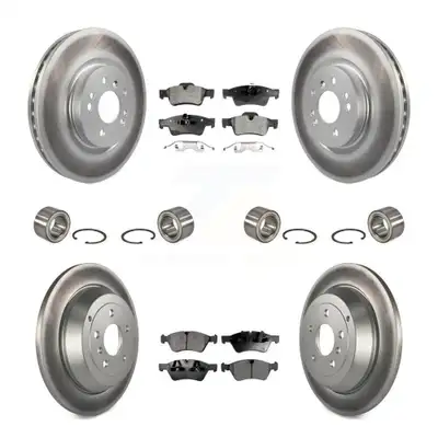 Front Rear Bearing Coated Brake Rotor & Pad Kit (10Pc) For Mercedes-Benz ML350 R350 ML500 KBB-107942