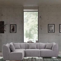 Brayden Studio Modular Sectional Couch, 4-seater Sectional Sofa ,convertible Comfy Couches