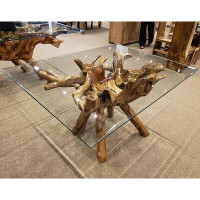 Union Rustic Otto Root Teak Dining Table