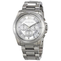 Brecken Silver Dial Men's Chronograph Watch MK8562