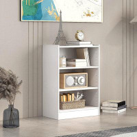 Latitude Run® Latitude Run® 3-Tier Open Bookcase, Freestanding Modern 3-Cube Bookshelf With 18-Position Adjustable Shelv