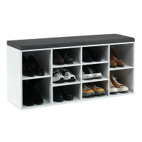 Ebern Designs Abdulaye Upholstered Shoe Storage Bench