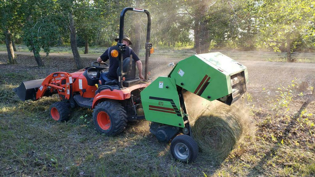 FREE SHIPPING. Terrain Mini Baler, small round baler for compact tractors 20 hp to 50 hp. in Other