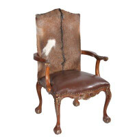 Astoria Grand Kessel 29" W Leather Match Armchair