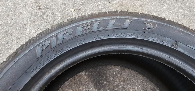 255/50/19 1 pneu hiver pirelli bon etat 150$ installer in Tires & Rims in Greater Montréal - Image 2