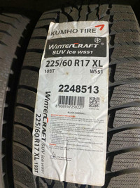 FOUR NEW 225 / 60 R17 AND 235 / 60 R17 WINTER TIRES -- SALE SALE
