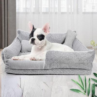 Tucker Murphy Pet™ The Kennel Can Be Dismantled And Cleaned,Four Seasons Universal Bite Resistant Dog Bed Backrest Teddy