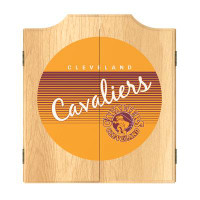 Trademark Global Cleveland Cavaliers Indoor Cork Dartboard And Cabinet Set