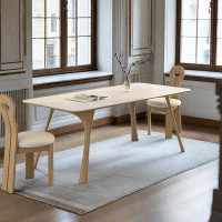 Corrigan Studio 51.18" Picture colour Rectangular Sintered Stone tabletop Dining Table