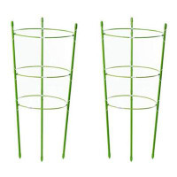 Arlmont & Co. 2pcs Plastic-coated Climbing Frame Flower Pillar Plant Support Stand