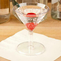 2 oz. Clear Plastic Martini Glass - 2 Piece 240 / Case  *RESTAURANT EQUIPMENT PARTS SMALLWARES HOODS AND MORE*