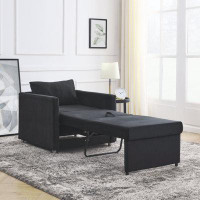 Ebern Designs Sofa Bed Chair 2-in-1 Convertible Chair Bed, Upholstered Sofa