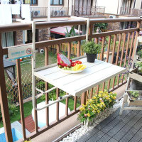 Ebern Designs Table de balcon pliante Badgston