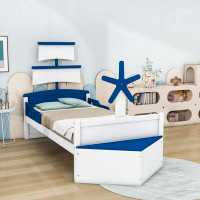 Sunside Sails Aveline Twin 2 Drawers Wood Boat-Shaped Bed