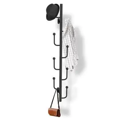 Ours uses one inch diameter high quality iron pipes as the main body of the clothes rack covered wit...
