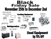BLACK FRIDAY @ Gorka&#39;s Food Equipment London Ontario! Display Coolers, Dough Sheeters, Ranges, Pizza Oven, Worktable