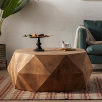 Loon Peak Round 16.33x38.18x38.18 - Modern Coffee Table For Living Room