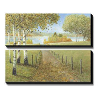 Alcott Hill 'Rural Route I' by Arnie Fisk 2 Piece Painting Print on Canvas Set