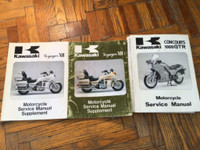 1986-1994 Kawasaki OEM Touring Sport Touring Manuals & Supplements