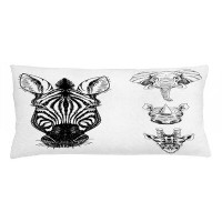 East Urban Home Animal Indoor / Outdoor Lumbar Pillow Cover