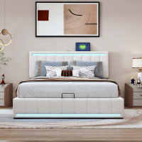 Ivy Bronx Full Size Upholstered Platform Bed with Hydraulic Storage System