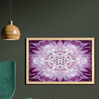 East Urban Home Ambesonne Flower Wall Art With Frame, Close-Up Image Of A Chrysanthemum Blossom Fresh Spring Gardening P