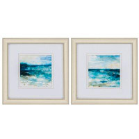 Propac Images Ocean Break 2 Piece Framed Painting Print Set