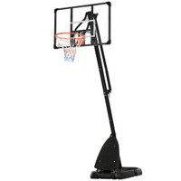 OUTDOOR PORTABLE BASKETBALL HOOP AND STAND WITH BACKBOARD WEIGHTED BASE WHEELS