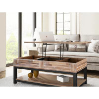 Lipoton Lift Top Coffee Table with Inner Storage Space and Shelf