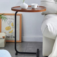 BOSTINS C-shaped Side Table, Small Sofa Table for Living room