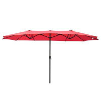 Arlmont & Co. Alex 14' 7" x 8' 7" Rectangular Market Umbrella