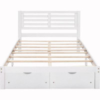 Red Barrel Studio Full Size Platform Bed with Drawers