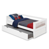 Harriet Bee Enoch Twin Solid Wood Daybed with Trundle